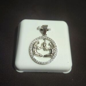 Sterling Silver Gemini Charm